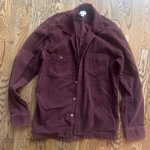 J Crew Men’s Micro Corduroy L/S Shirt EUC Size Medium